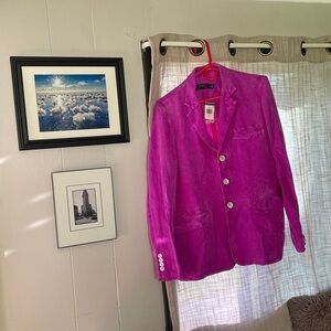 Ralph Lauren Fuchsia linen blazer FINAL🔥